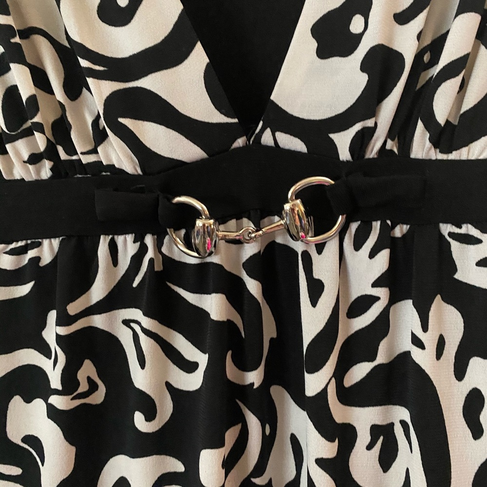 Black and white dress